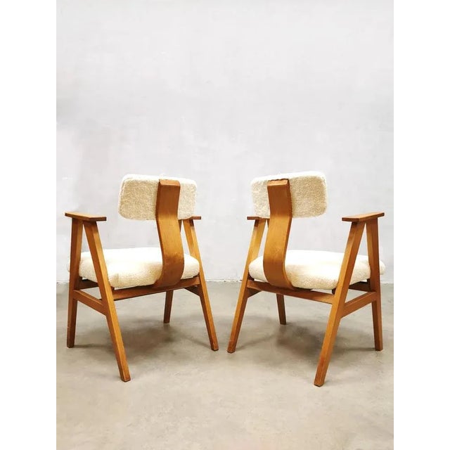 Mid-Century Modern Set of Vintage Dutch Armchairs by Stoelen for Pastoe, 1950s For Sale - Image 3 of 5
