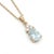 Beautiful Aquamarine Gemstone Pendant | Dainty March Birthstone Stacking Pendant for Woman For Sale - Image 4 of 5
