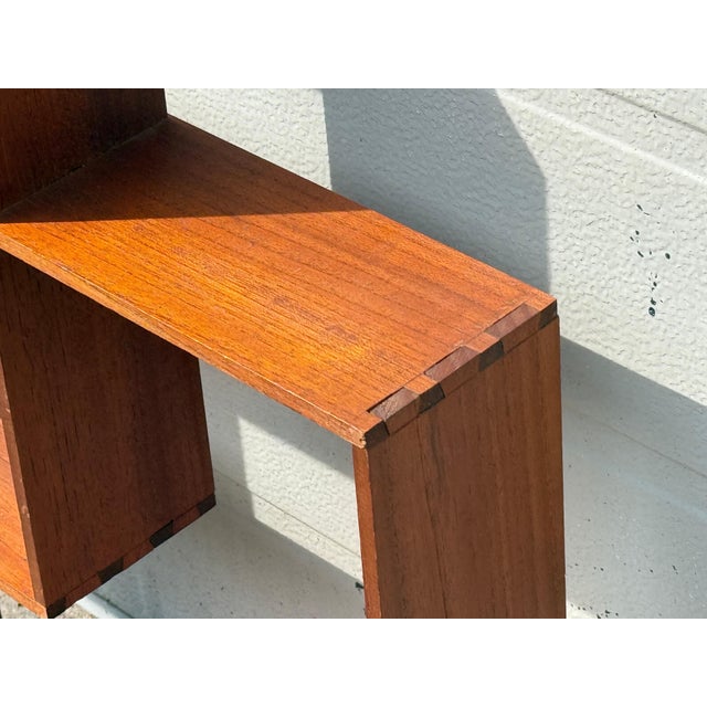 Danish Sculptural Teak Shelf, 1968 For Sale - Image 4 of 9