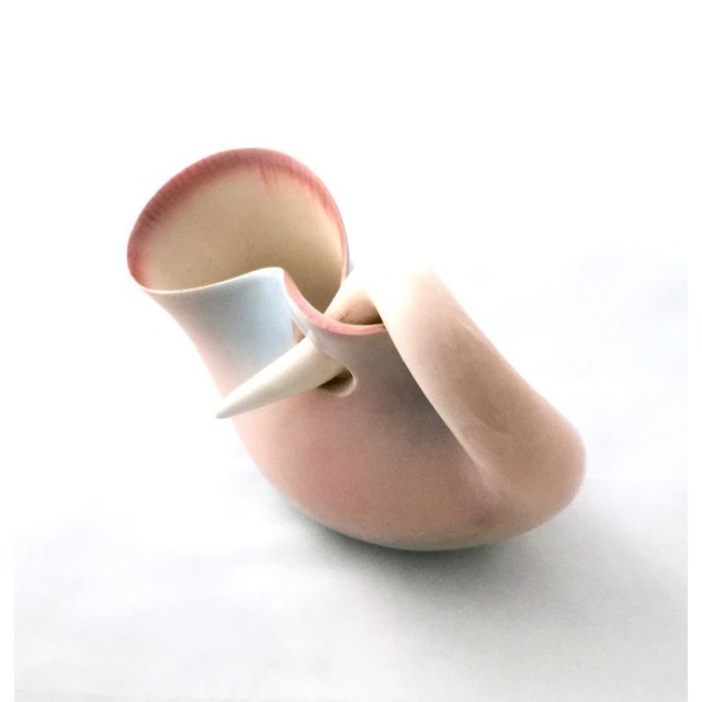 1960s Light Pink Lacquered Terracotta Vase by Vibi, Italy, 1960s For Sale - Image 5 of 14