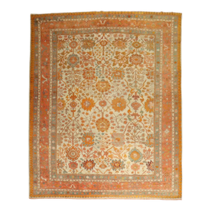 Zabihi Collection Antique Turkish Oushak Rug