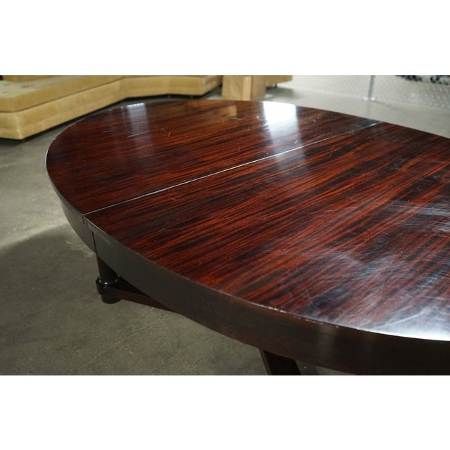 Barbara Barry for Baker Art Deco Extension Dining Table With 2 Leaves For Sale - Image 13 of 14