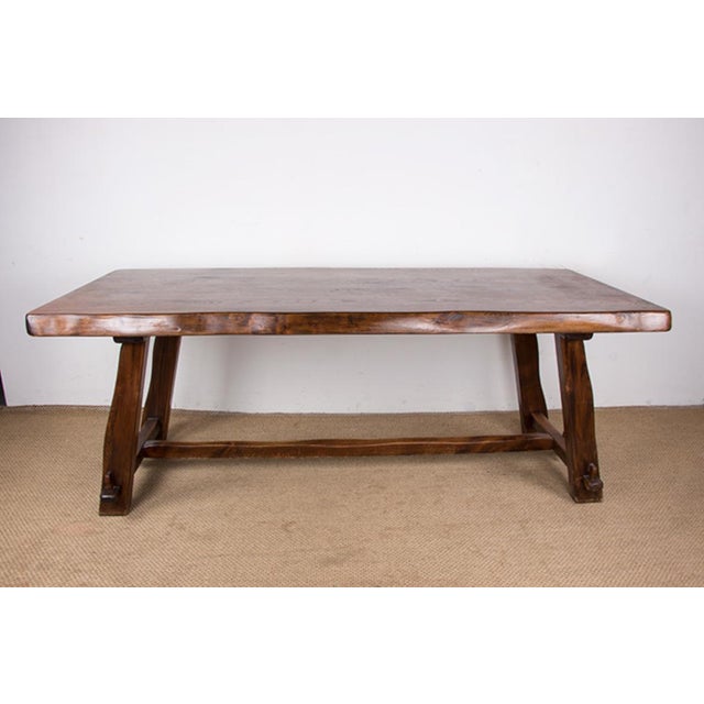 Large Brutalist Style Dining Table by Olavi Hänninen for Mikko Nupponen, 1960, in Flawless conditions. Designed 1960 to...