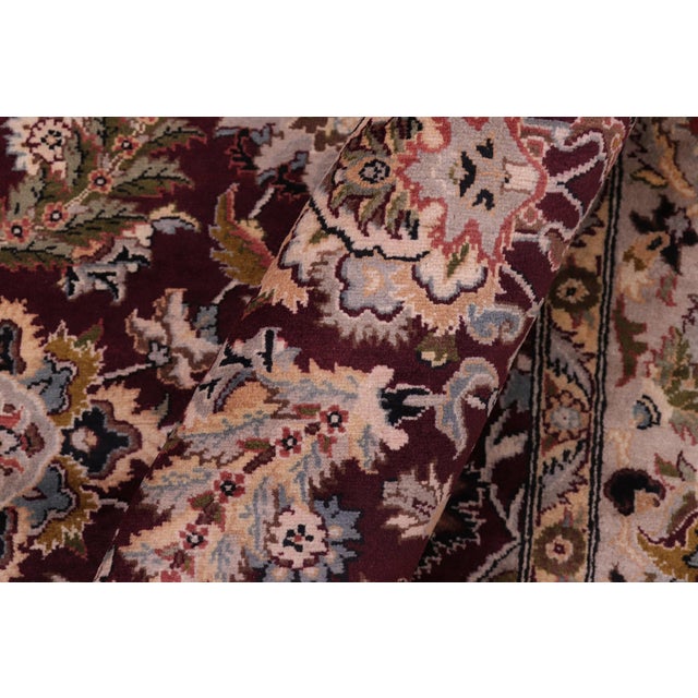 Art Nouveau 1990's Agra Pak-Persian Red/Grey Wool Rug - 8'4'' X 10'4'' For Sale In New York - Image 6 of 9