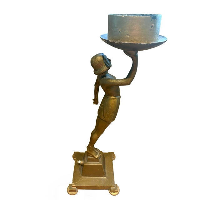 Art Deco Figural Banksway Lamp, 1930s For Sale - Image 12 of 13
