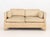 Pair of American Striped Pattern Fabric Upholstered Sofas, with Drexel labels beneath cushions. 26" H x 59" W x 35" D;...