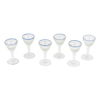 Crystal Liqueur Glasses, 20th Century, Set of 6 For Sale