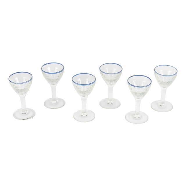 Crystal Liqueur Glasses, 20th Century, Set of 6 For Sale