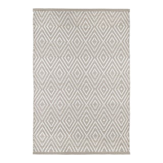 Dash & Albert by Annie Selke Diamond Platinum/White Indoor/Outdoor Rug, 2' x 3' For Sale