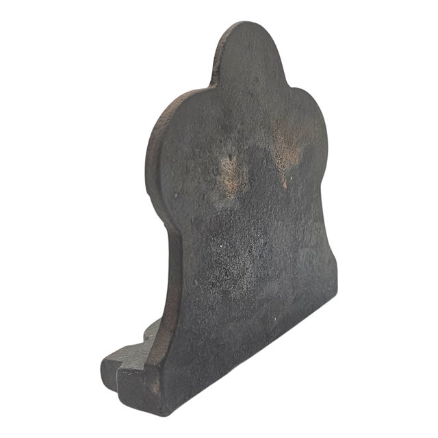 Black Early 20th Century American Cast-Iron Fireside Bookends, Pair For Sale - Image 8 of 15