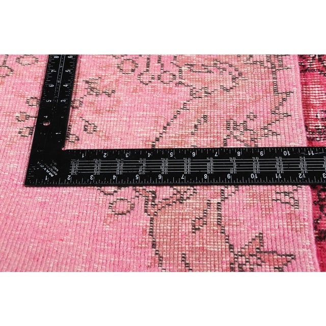 Textile Vintage Pink Turkish Sivas Rug, 03'09 X 06'09 For Sale - Image 7 of 10