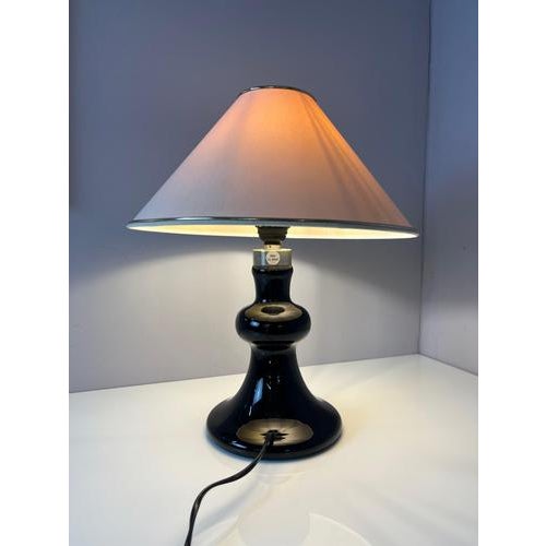Opal Black Backgammon Table Lamp by Holmegaard For Sale - Image 5 of 11