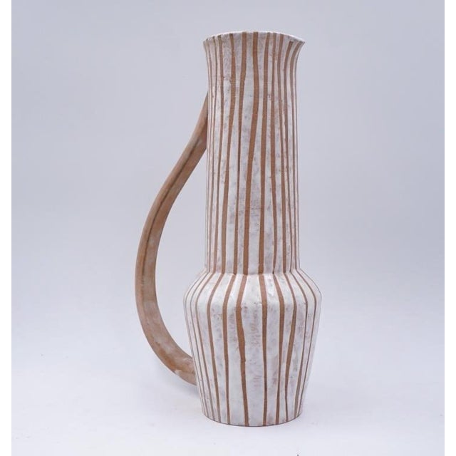 Mid 20th Century Mid 20th Century Joel Edwards Sculptural Pottery Pitcher For Sale - Image 5 of 10