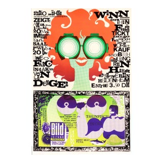 1969 German Exhibition Poster: Studio Bühne: Heidenheimer Volksschauspiele For Sale