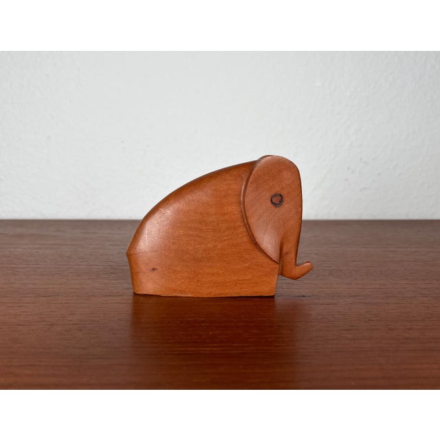 Mid-Century Teak Elephant Figurine, 1960s For Sale - Image 16 of 17