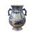 Ceramic Chinese Blue White Porcelain Scenery Graphic Flower Shape Vase For Sale - Image 7 of 7