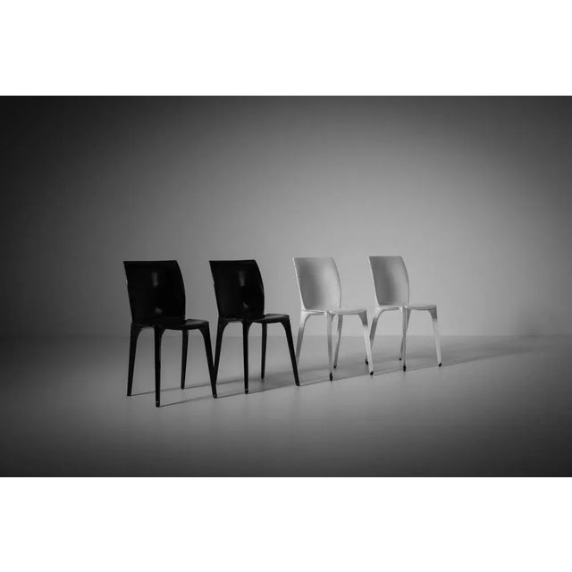 1960s Metal Lambda Chairs by Marco Zanuso & Richard Sapper, Italy, 1959, Set of 4 For Sale - Image 5 of 11