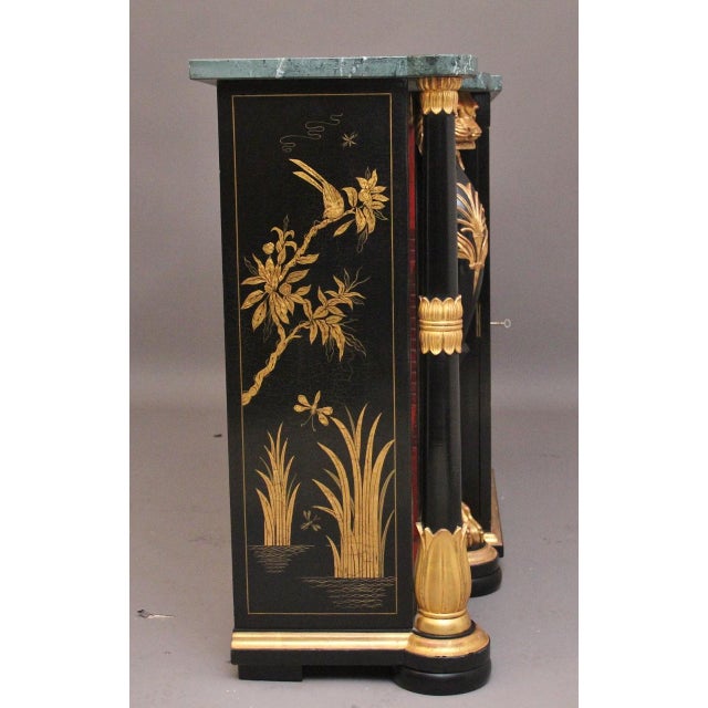 Vintage Chinoiserie Cabinet with Marble Top, 1920 For Sale - Image 13 of 18