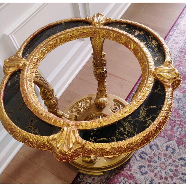 Elevate Your Living Space With This Breathtaking & Unique Baroque-Style Ornate Side Table 1940s For Sale - Image 4 of 12