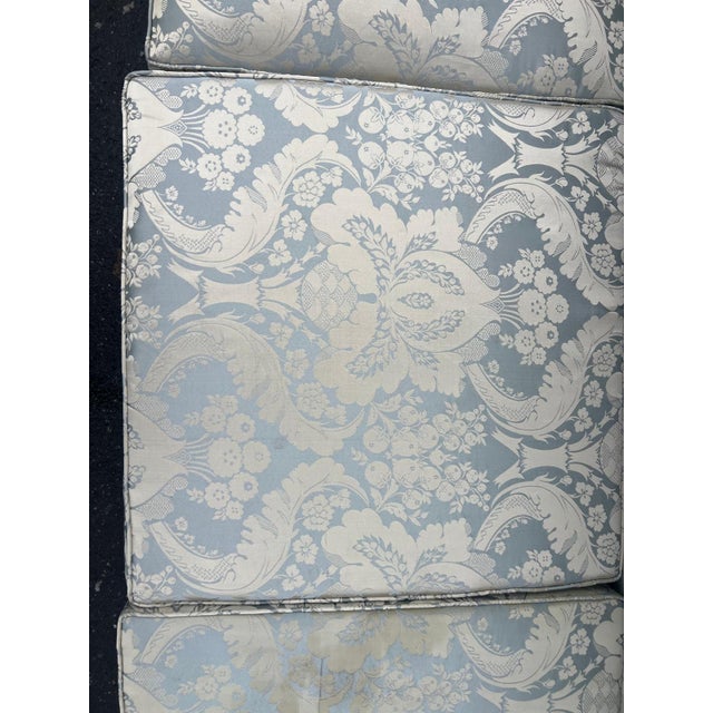 Antique Victorian Rococo Revival Custom Upholstered Parlor Sofa For Sale - Image 10 of 12