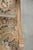 Brown Antique Oak Armchair with Floral Upholstery For Sale - Image 8 of 14