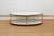 Stone Juliet Gilded Two-Tier Oval Marble Coffee Table For Sale - Image 7 of 12