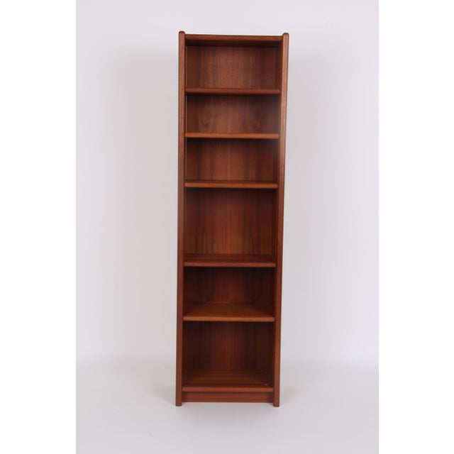 Wood Teak Bookcase with Removable Shelves, 1970s For Sale - Image 7 of 7