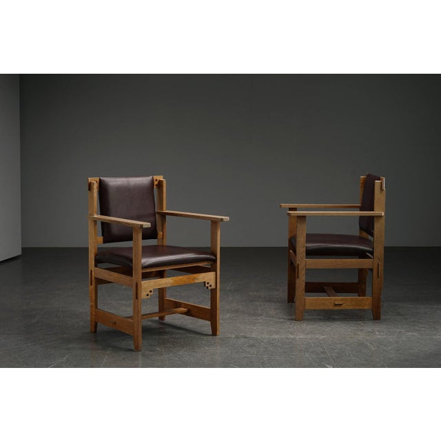 Architectural Desk Chair by Alphonse Siebers For Sale - Image 15 of 17