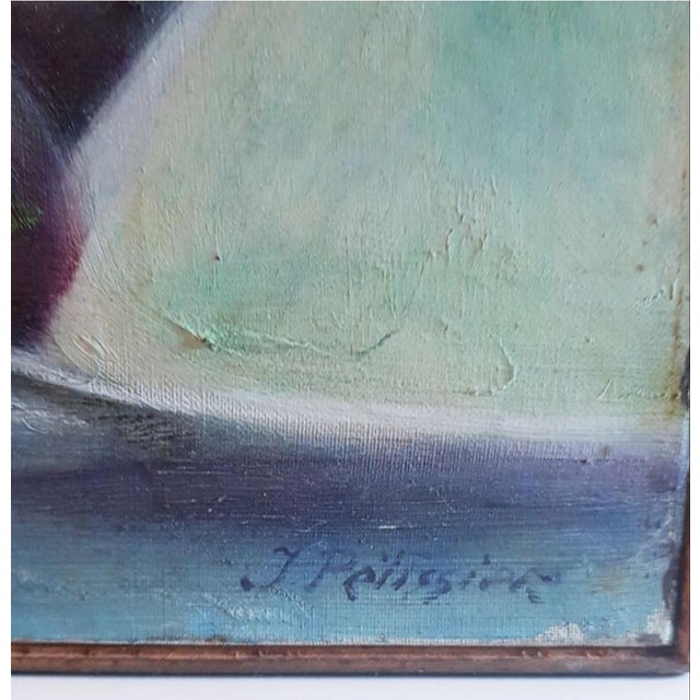 Justin Pelissier, Les 3 Saintes Amarie, 1970s, Oil on Canvas For Sale - Image 7 of 17