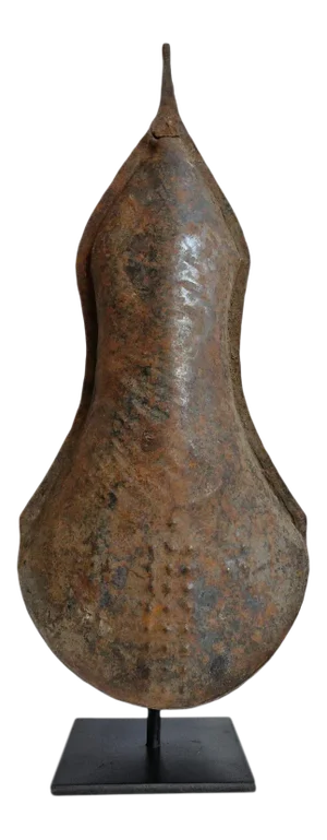Antique Tribal Nigerian Iron Gong Bell Currency