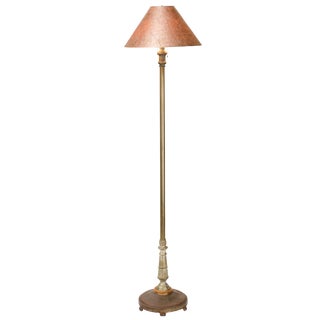 Rustic Art Deco Double Cluster Floor Lamp For Sale