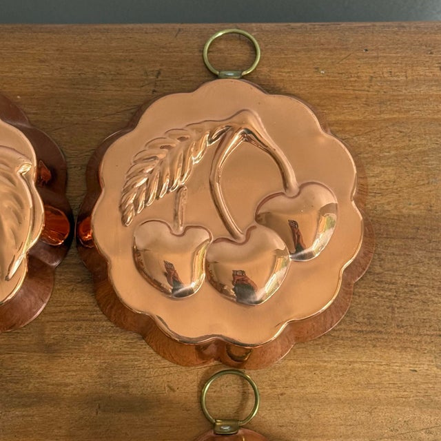 Late 20th Century Vintage Fruit Copper Molds, Set of 4 For Sale - Image 5 of 8