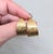 Metal Vintage Signed Crown Trifari Goldtone Textured Hoop Clip Earrings-2 Pieces For Sale - Image 7 of 8