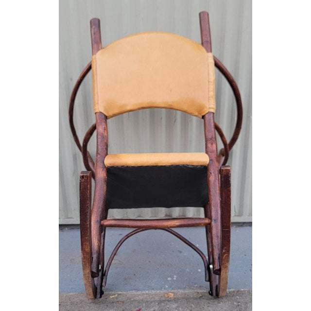 1930's Old Hickory Barrel Back Rocking Chair For Sale - Image 9 of 9