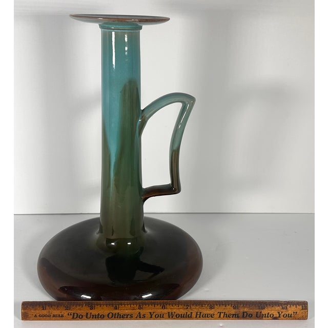 Clement Massier Golfe Juan Art Pottery Chamberstick c.1900 For Sale - Image 13 of 16