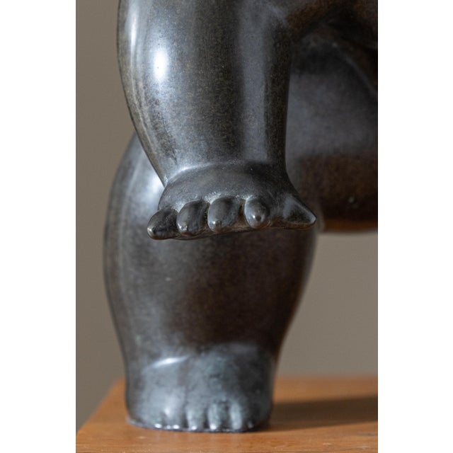 Large-Scale Signed Bronze "Sumo Wrestler" Sculpture, Signed Yuri, 2005 For Sale - Image 15 of 18