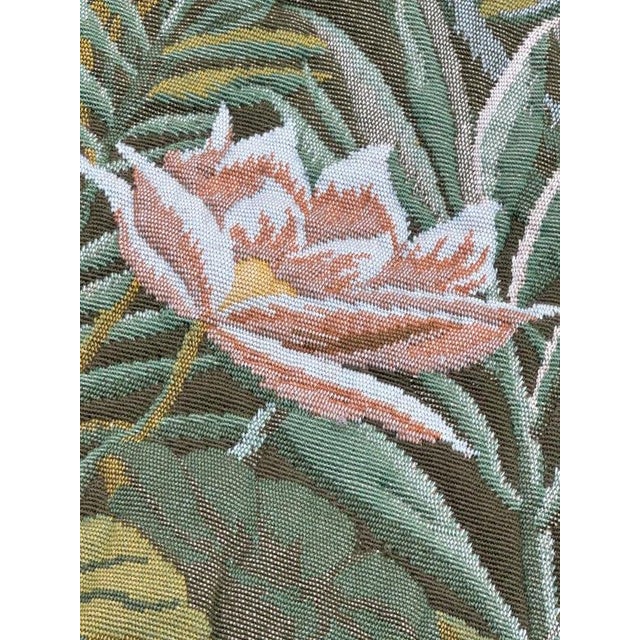 Vintage French Tropical Forest Jacquard Tapestry, 1950s For Sale - Image 11 of 18