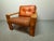 Mid-Century Brutalist Bonanza Armchair in Cognac Leather with Wooden Frame by Esko Pajamies, Finland, 1960s For Sale - Image 4 of 8