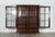 Circa 1880 large 19thc english mahogany glazed bookcase. Base w177 x d41 x h42 cm top w186 x d45 x h181 cm together w186 x...