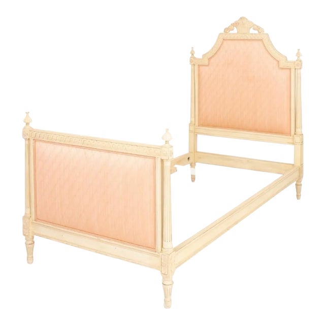 Vintage Louis XVI Style Twin Painted Bed For Sale