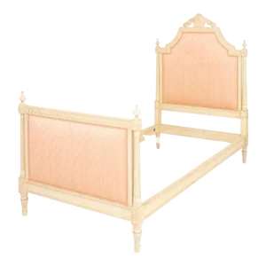 Vintage Louis XVI Style Twin Painted Bed