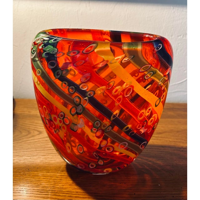 Murano Millefiori Glass Vase For Sale In Naples, FL - Image 6 of 6