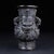 Late 19th Century Late 19th Century Pair of Carved Faux Horn Beast-Face Vases With Handles For Sale - Image 5 of 10