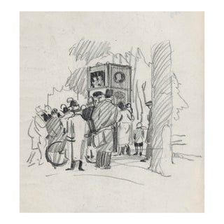 1930s Norman Kent Cityscene For Sale