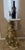 Gold Finish Peacock Side Table Marble Top For Sale - Image 11 of 12