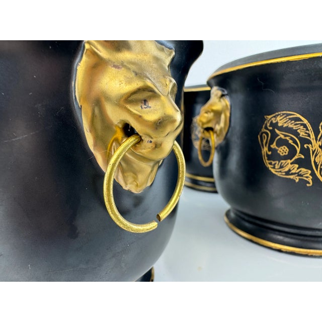 Metal 1960s Mid-Century Lenwile Ardalt Plant Containers- Set of 4 For Sale - Image 7 of 11