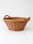 Farmhouse Vintage Wicker Gathering Basket With Handles For Sale - Image 3 of 13