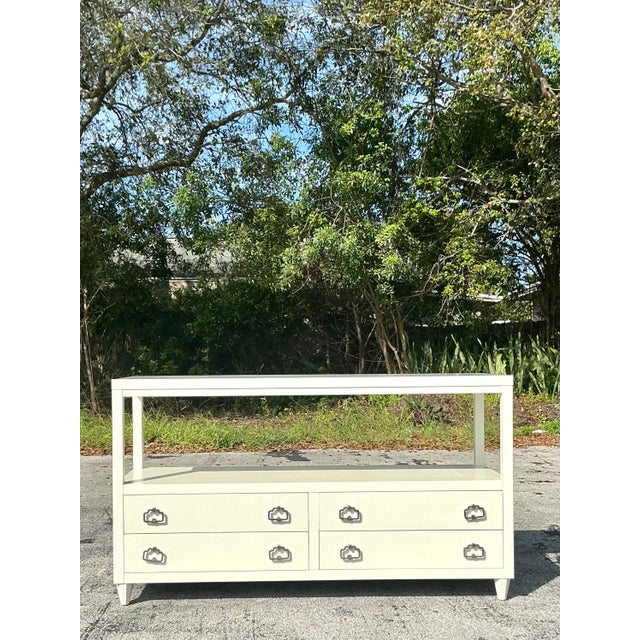 Wood Vintage Regency Alexa Hampton for Hickory Chair Credenza For Sale - Image 7 of 11