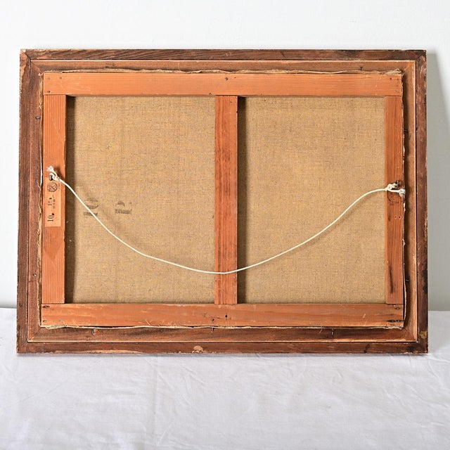 Mid 20th Century French Vintage Framed Floral Still Life For Sale - Image 5 of 9