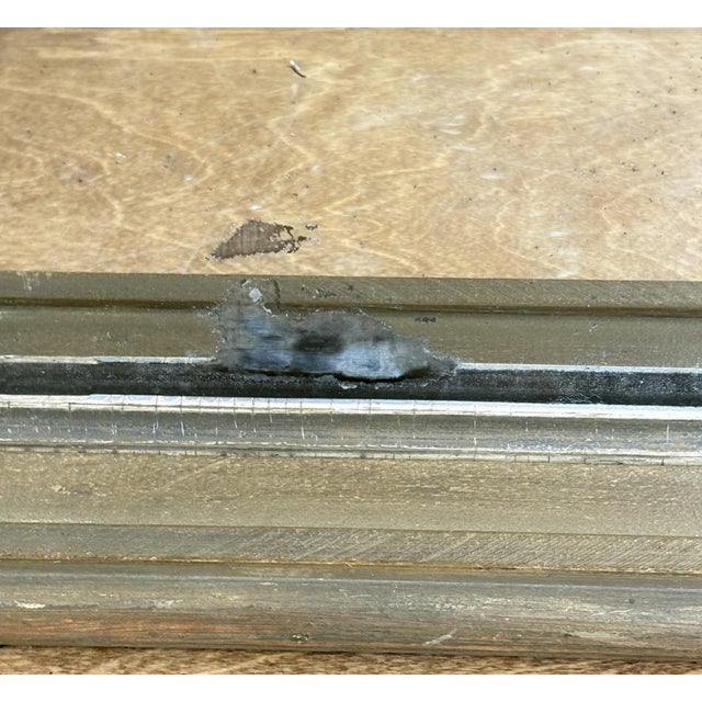 Antique 19th Century French Empire Giltwood Gesso Mantel Mirror With Foxed Glass For Sale - Image 13 of 16